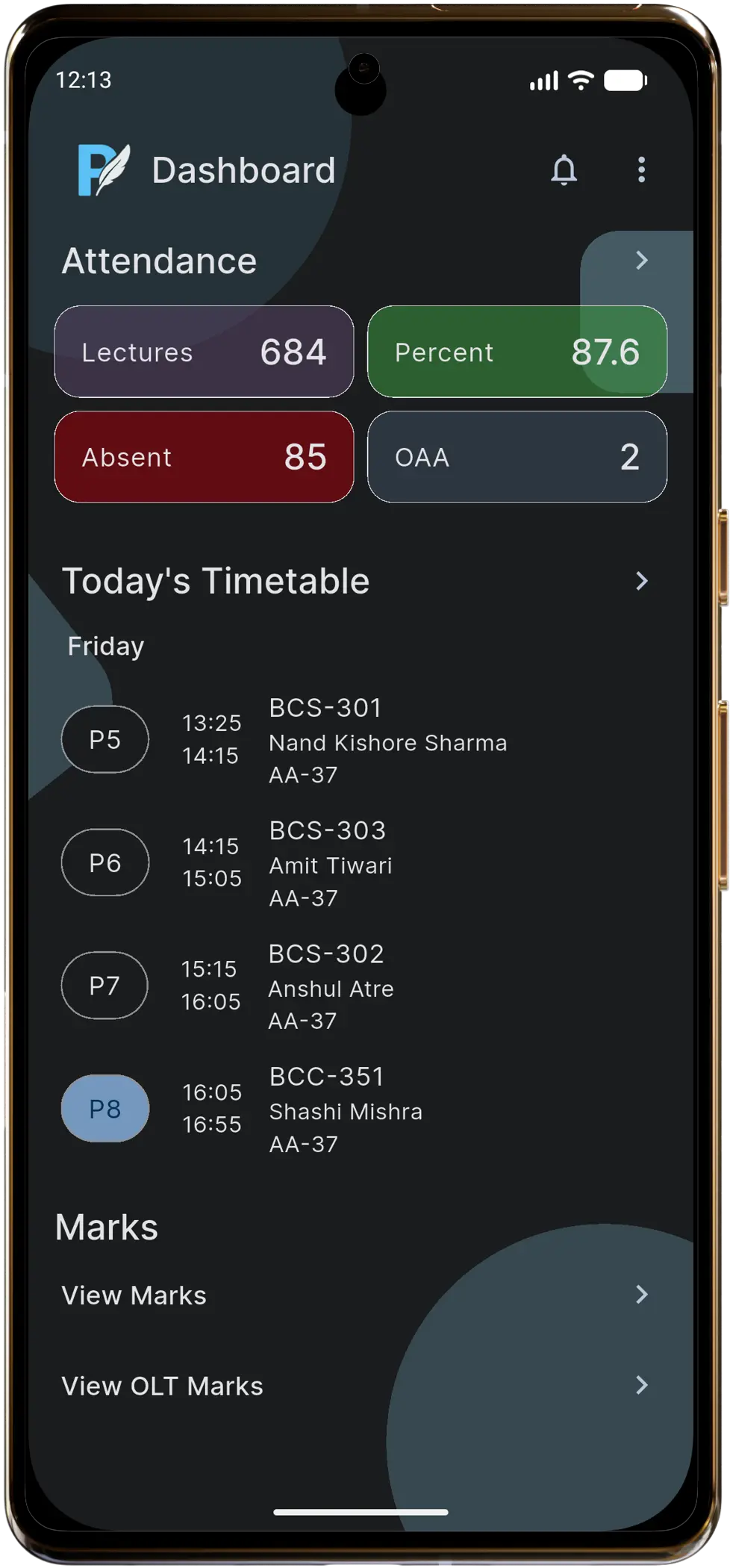 Dashboard preview